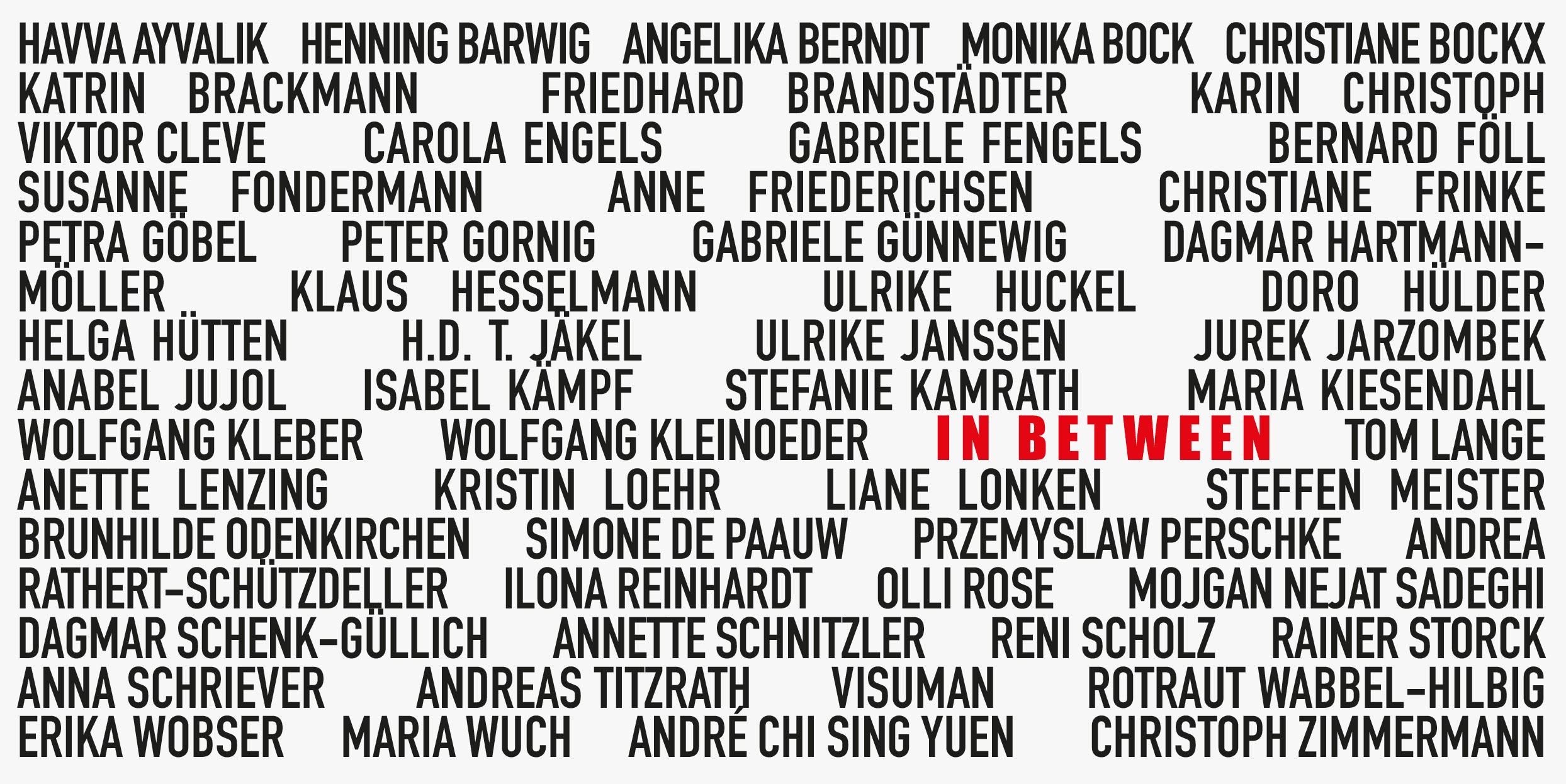 In between  – dazwischen